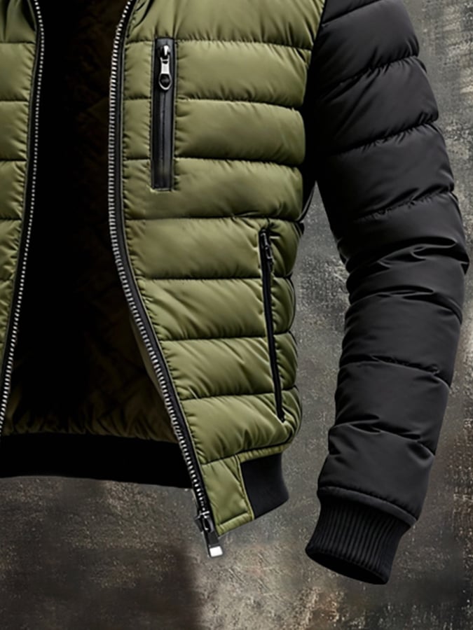 CLASSIC QUILTED ZIP JACKET FOR MEN