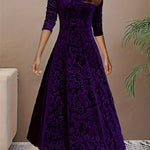 Julie — Robe Maxi Élégante à Motifs