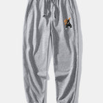 Ensemble — sweat à col rond coupe décontractée à imprimé ours & pantalon de jogging