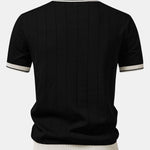 Ensemble — polo côtelé en maille à col Johnny et bordure contrastante & short chino