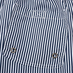 Ensemble — chemise à imprimé nautique & short de bain à rayures verticales et cordon