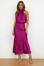 Alixe | Robe de soirée à jupe fluide