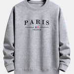 Ensemble — sweat à col rond coupe décontractée à imprimé Paris & pantalon de jogging