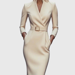 Camille — La Robe Maxi Power Ceinturée