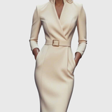Camille — La Robe Maxi Power Ceinturée