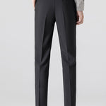 Ensemble — polo en maille rayée & pantalon fuselé coupe slim