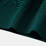 Ensemble — polo zippé en maille texturée à losanges & pantalon fuselé