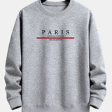 Ensemble Sidonie — sweat à col rond coupe décontractée à slogan Paris & pantalon de jogging