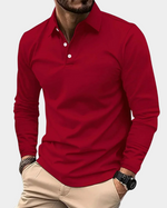 Adrian | Modern long-sleeved polo shirt