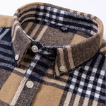 BRUSHED FLANNEL SHIRT FOR MEN