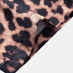 Ensemble — chemise patchwork léopard & short patchwork à imprimé léopard