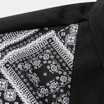 Ensemble Améline — chemise patchwork à imprimé paisley & short de bain