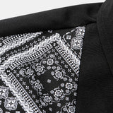 Ensemble Améline — chemise patchwork à imprimé paisley & short de bain