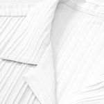Ensemble — chemise texturée à col cubain et poche & pantalon en lin à jambe droite