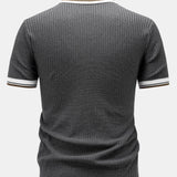 Ensemble — polo en maille à bordure contrastante & pantalon fuselé coupe slim