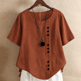 Clémentine | Blouse à boutonnage asymétrique