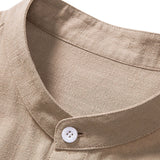 Ensemble — chemise en lin et viscose & short rayé à cordon en lin et coton