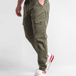 Ensemble — pull à capuche texturé long & pantalon cargo de jogging chino