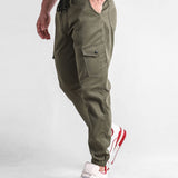 Ensemble — pull à capuche texturé long & pantalon cargo de jogging chino