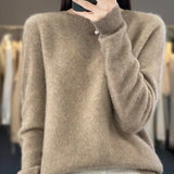 Pierrette | Pull en maille fine à poignets côtelés