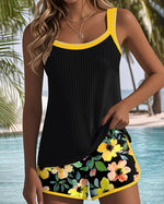 Ensemble Tankini Deux Pièces Élégant