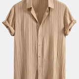 Ensemble Capucine — chemise texturée froissée & short texturé froissé à cordon