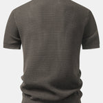 Ensemble — polo zippé contrastant & pantalon fuselé coupe slim