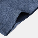 Ensemble Capucine — chemise texturée à deux poches & pantalon en lin à jambe droite