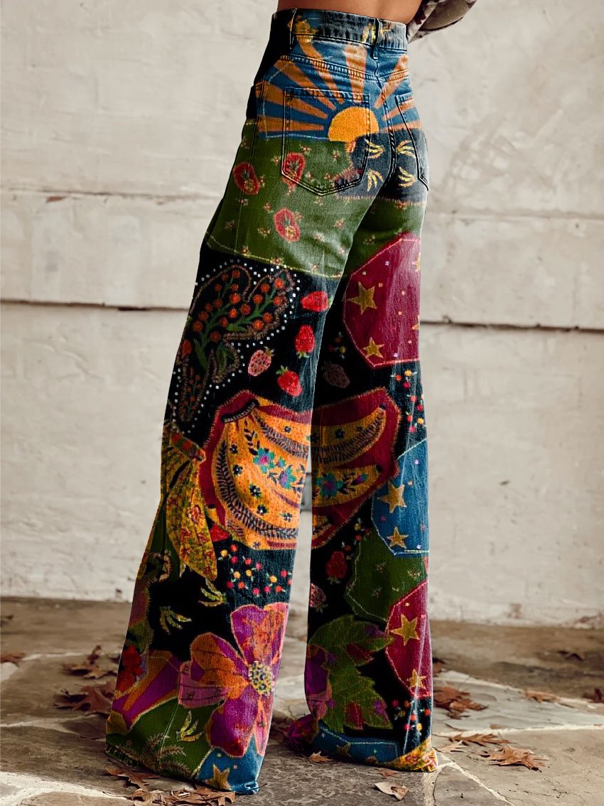 Édith — Pantalon Motif Authentique