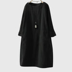 Grace — Robe Midi en Velours Côtelé Détendue