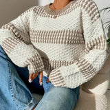 Cécile | Pull douillet à rayures et coupe ample