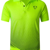 SPORT PRINT POLO SHIRT FOR MEN