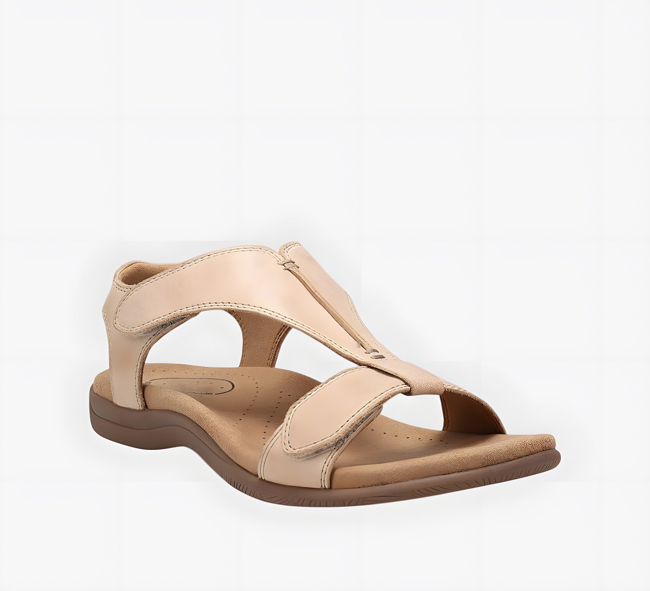 Céline | Sandales femme à enfiler confortables Beige