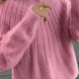 Hortense | Pull en maille moelleuse à col rond