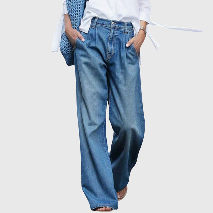 Jeans de Haute Qualité à Jambes Larges