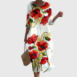 Martine — Robe Maxi Florale Élégante