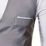 COLLARLESS POLYESTER VEST FOR MEN