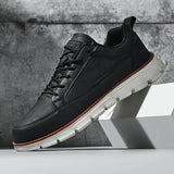 LEATHER SNEAKERS WITH SUPPORT