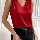 Josette | Blouse sans manches à col V
