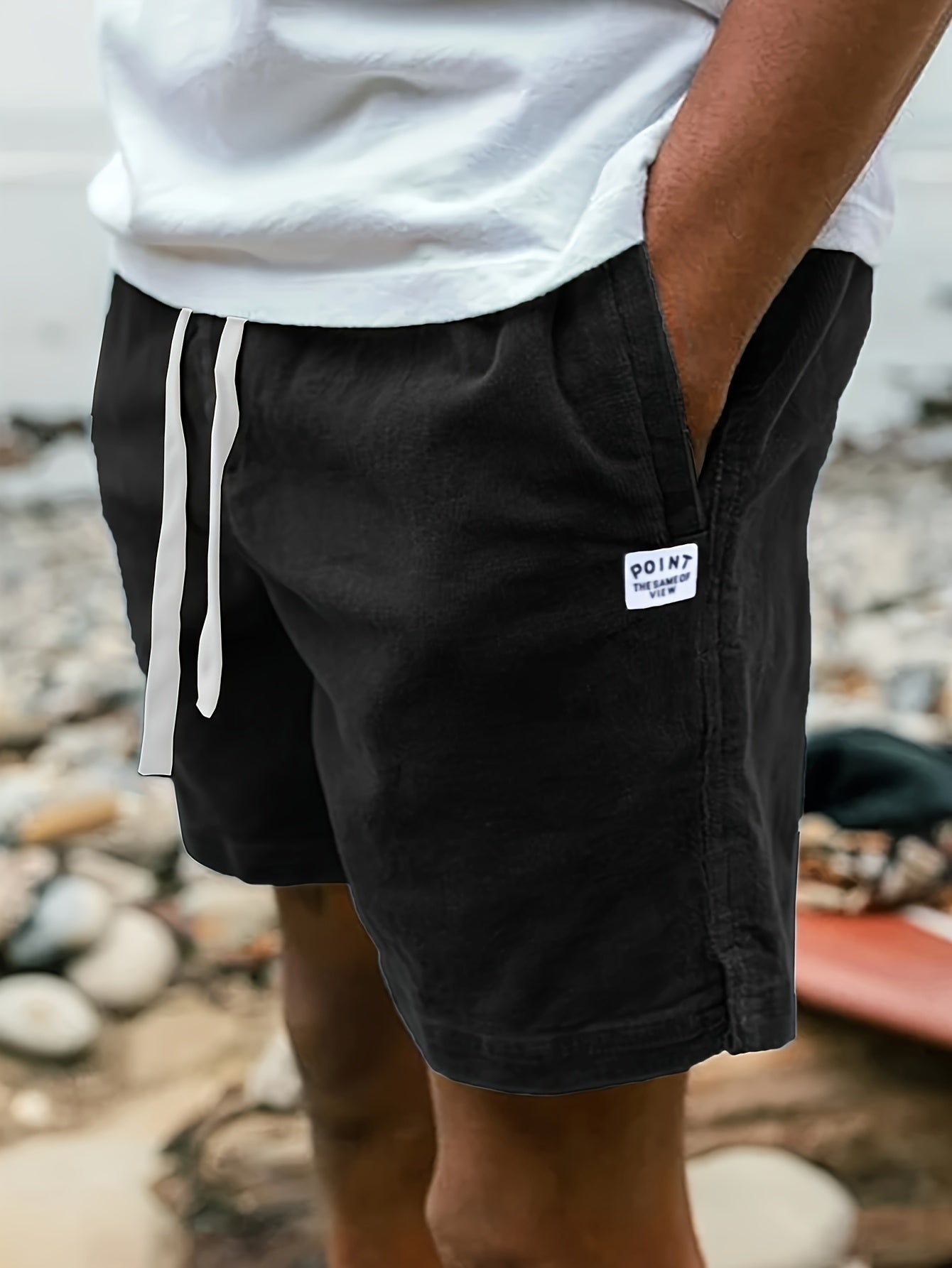 DRAWSTRING KNIT SHORTS FOR MEN