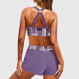 Clémence — Ensemble de Bikini Ridé Taille Haute