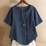 Clémentine | Blouse à boutonnage asymétrique