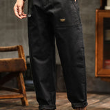 Pantalon utilitaire décontracté d'inspiration vintage