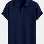 Ensemble — polo jacquard à losanges géométriques & short
