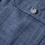 Ensemble Capucine — chemise texturée à deux poches & pantalon en lin à jambe droite