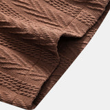 Ensemble Capucine — chemise cubaine texturée jacquard & short texturé froissé à cordon