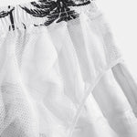 Ensemble — chemise à imprimé palmiers coupe décontractée & short de bain à imprimé palmiers