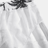 Ensemble — chemise à imprimé palmiers coupe décontractée & short de bain à imprimé palmiers