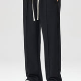 Ensemble — sweat polo contrastant à imprimé fantôme & pantalon de jogging à plis