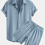 Ensemble — chemise en éponge à damier & short